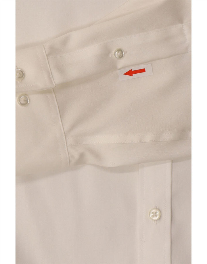Cămașă pentru bărbați Tommy Hilfiger Slim Fit Mărimea 16 Mare Albă
