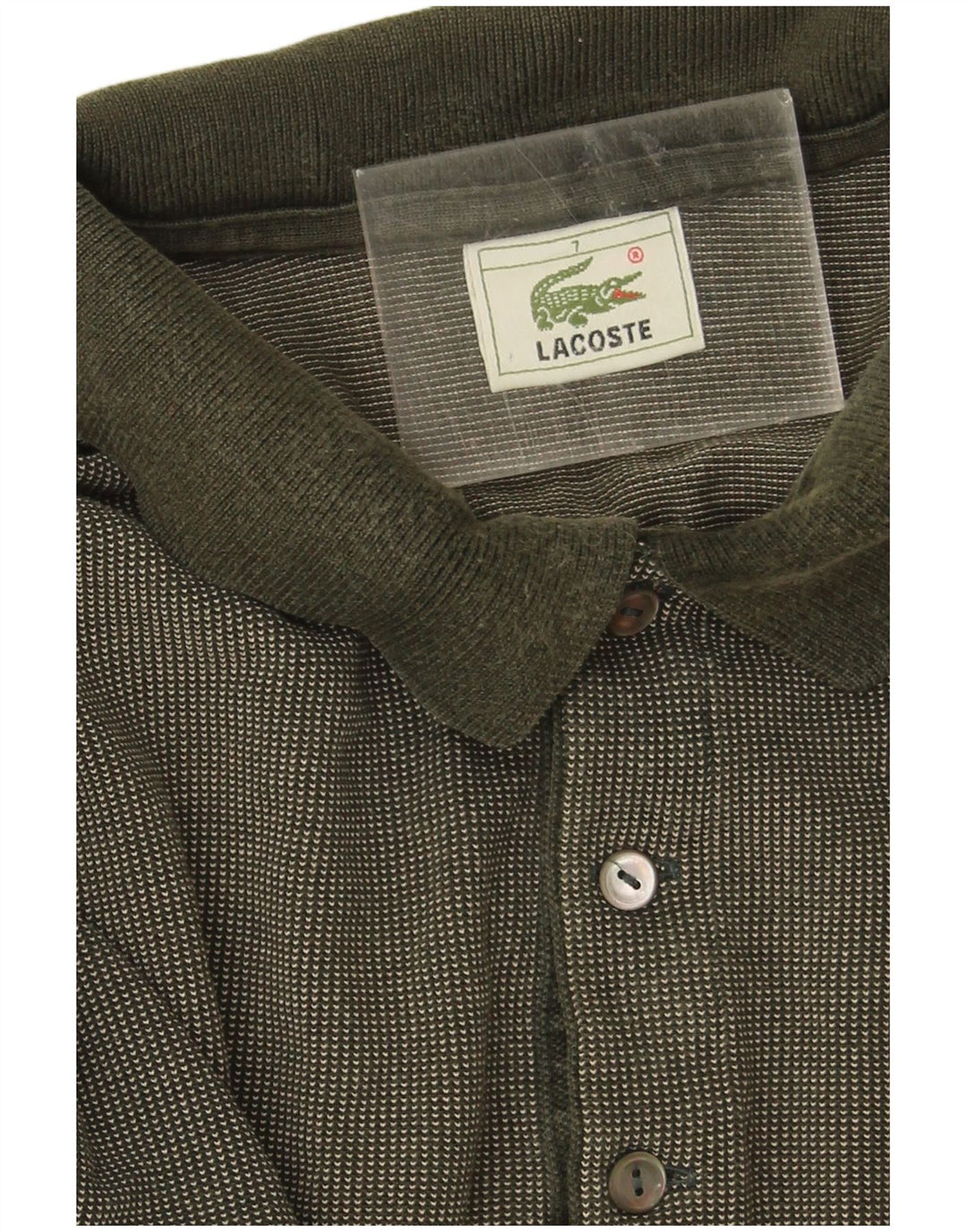 Tricou polo pentru bărbați Lacoste Mărimea 7 2XL Bumbac kaki