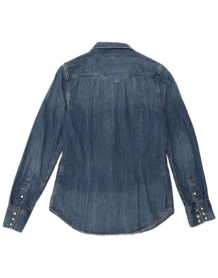 Cămașă de blugi Levi's pentru femei UK 10 Small Blue Bumbac