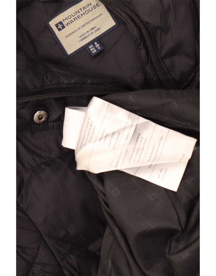 Manton căptușit cu glugă pentru femei Mountain Warehouse UK 8 Poliester negru mic