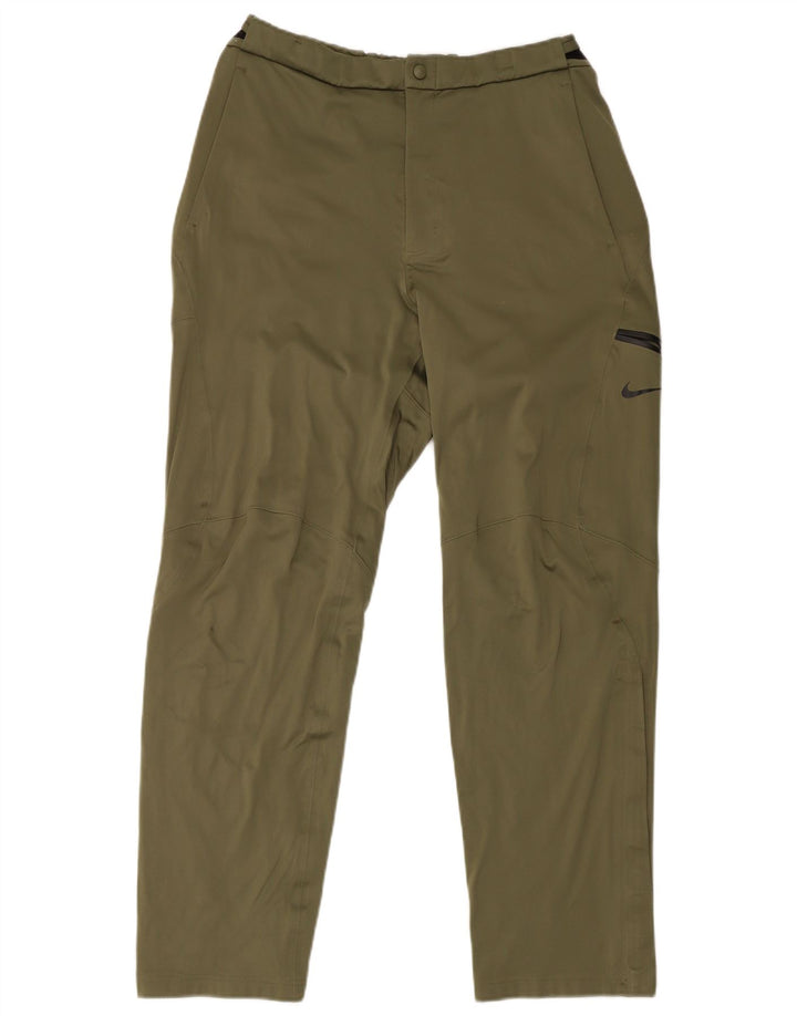 Pantaloni Nike pentru bărbați Cargo Windbreaker, largi, kaki, poliester