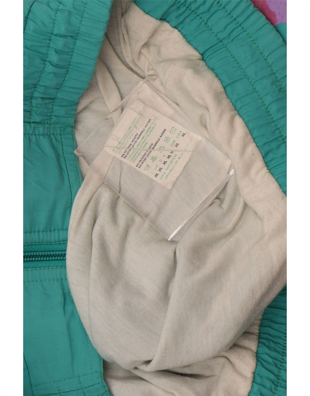 Jachetă de trening pentru bărbați VINTAGE, XL, turcoaz, din poliester