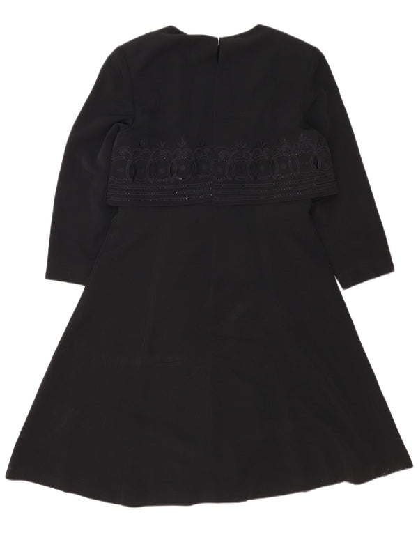 Rochie A-Line Bagatelle pentru femei, cu mâneci 3/4 IT 46 Large Black Paisley
