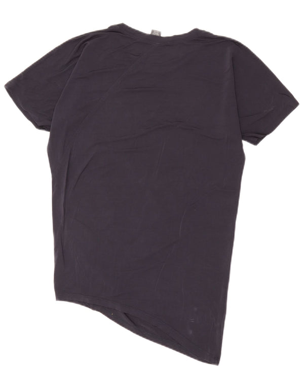 Armani Exchange pentru femei, tricou asimetric supradimensionat, Marea Britanie 2 2XS, bleumarin