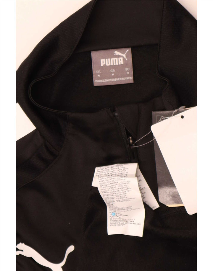 Puma Mens Graphic Top cu mânecă lungă Medium Black Sports
