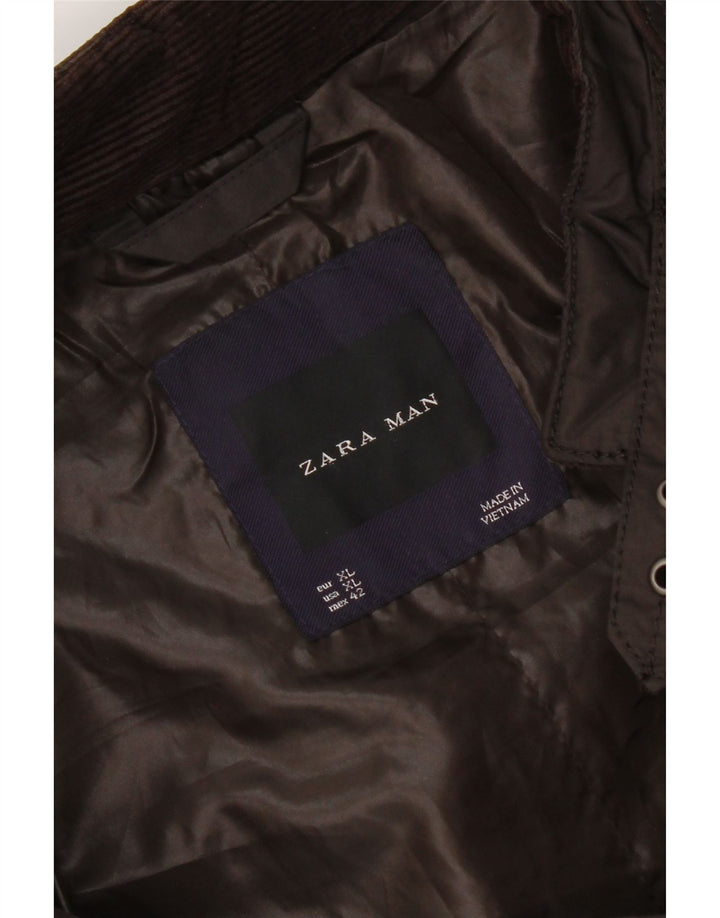 Jachetă pentru bărbați Zara UK 42 XL maro