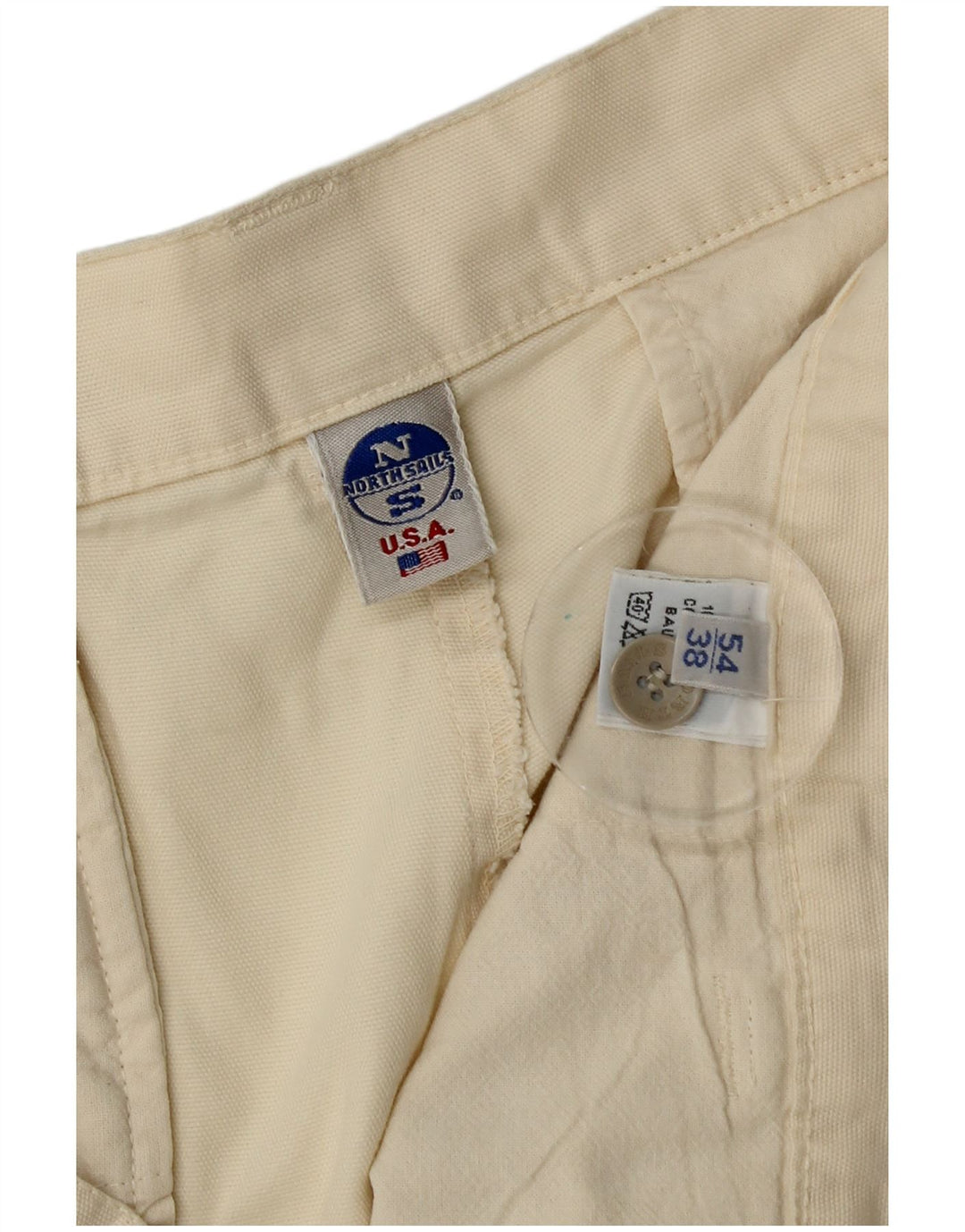 Pantaloni scurți cargo North Sails pentru bărbați IT 54 2XL W38 Bumbac alb