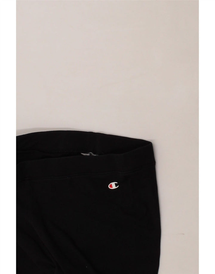 CHAMPION Womens Leggings UK 14 Medium  Black Vintage Champion and Second-Hand Champion from Messina Hembry 