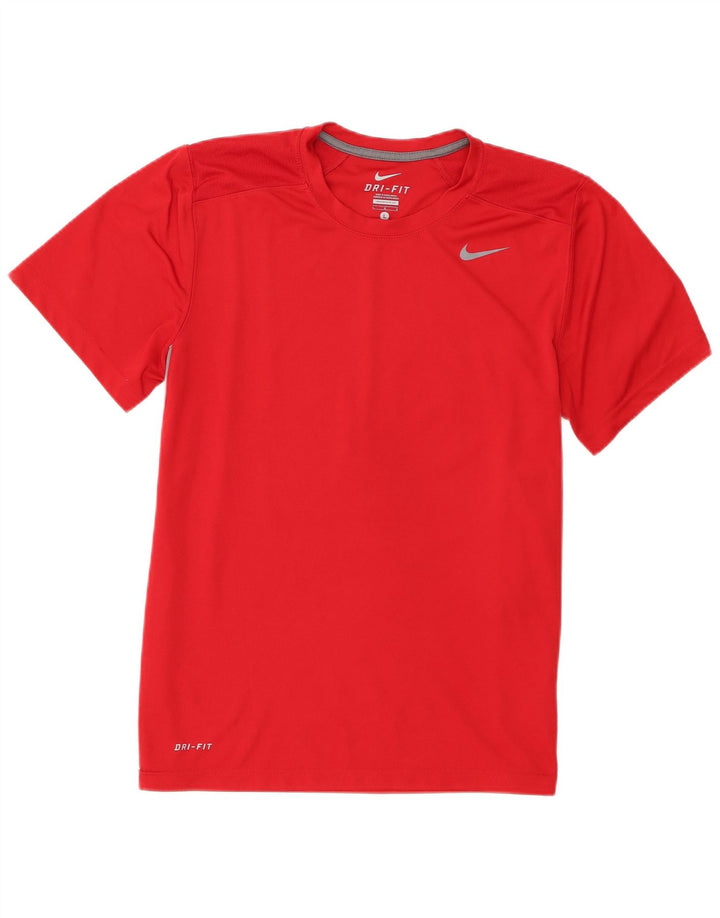 Tricou Nike Dri Fit pentru bărbați Top mare din poliester roșu
