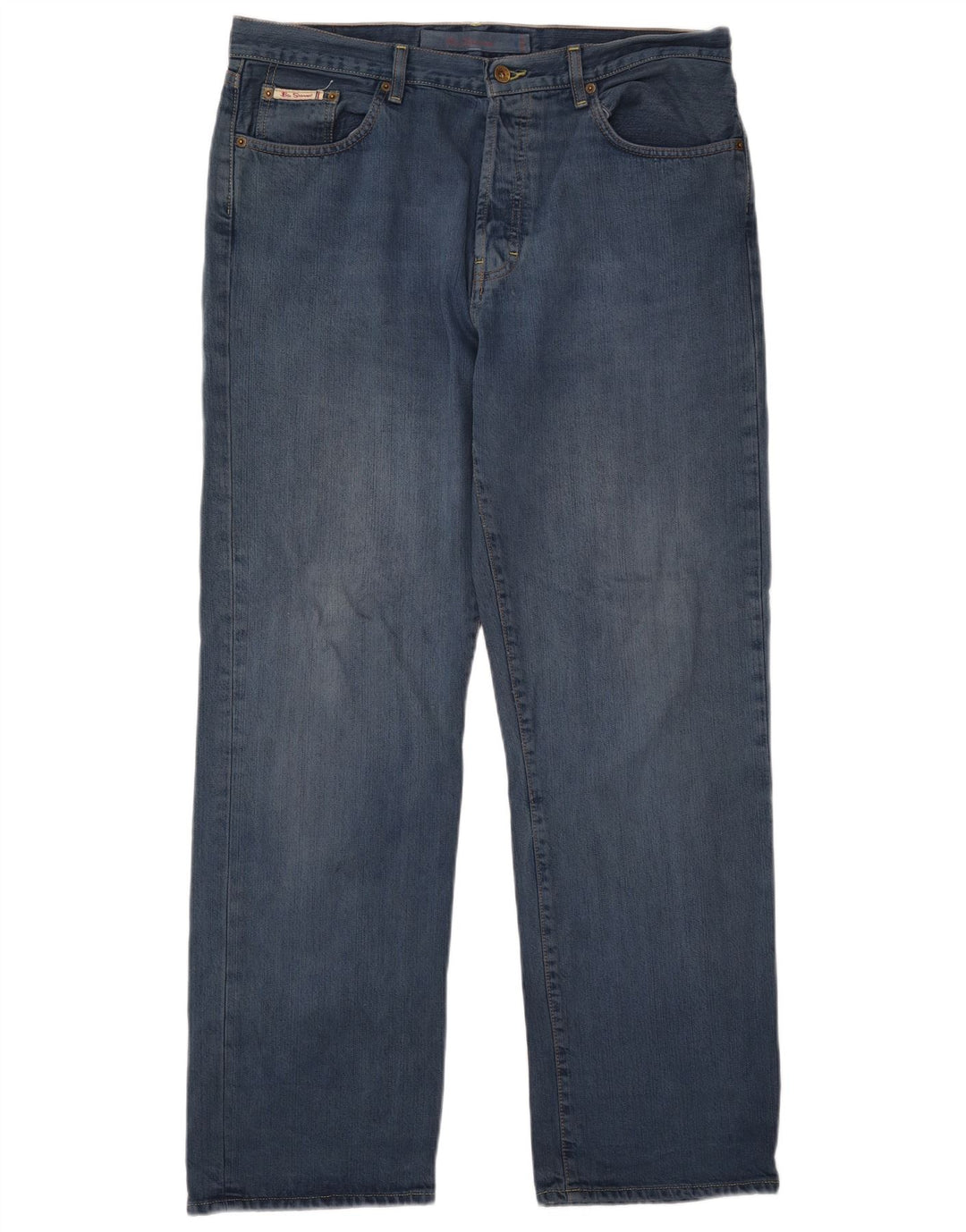 Ben Sherman Blugi pentru bărbați drepte W36 L32 Bumbac albastru