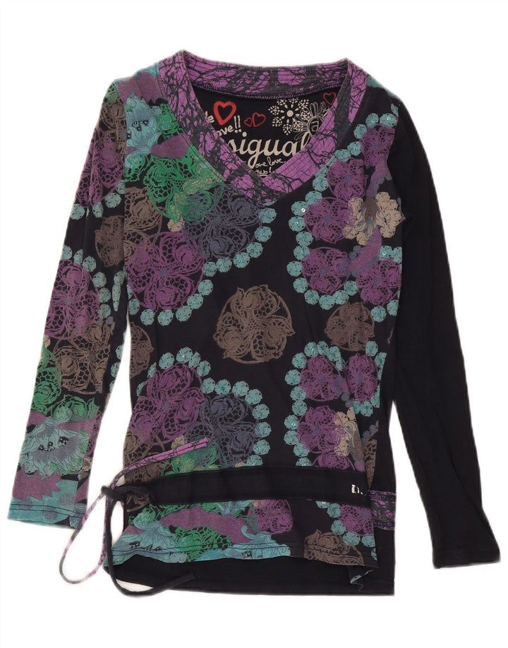 Bluză cu mânecă lungă pentru femei Desigual UK 12 Medium Multicolor Floral