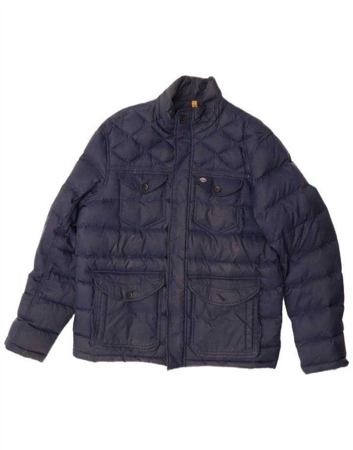 Jachetă căptușită pentru bărbați Timberland UK 40 mare nailon bleumarin