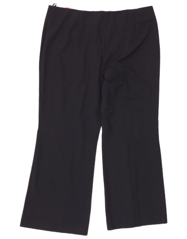 Marks & Spencer Pantaloni casual bootcut pentru femei UK 18 XL W34 L30 bleumarin
