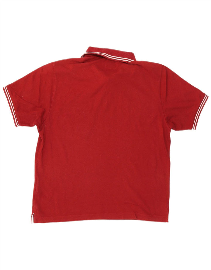 Tricou polo pentru bărbați CHAMPION Easy Fit, bumbac roșu mic