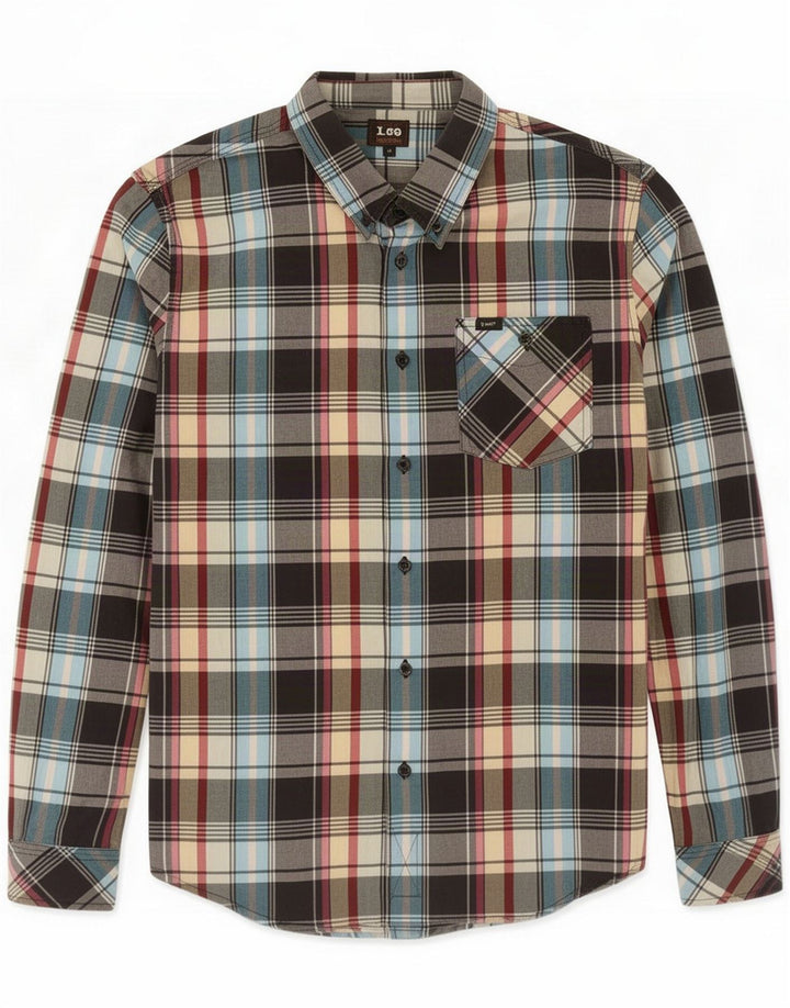 Lee Cămașă pentru bărbați Medium, multicolor, bumbac în carouri