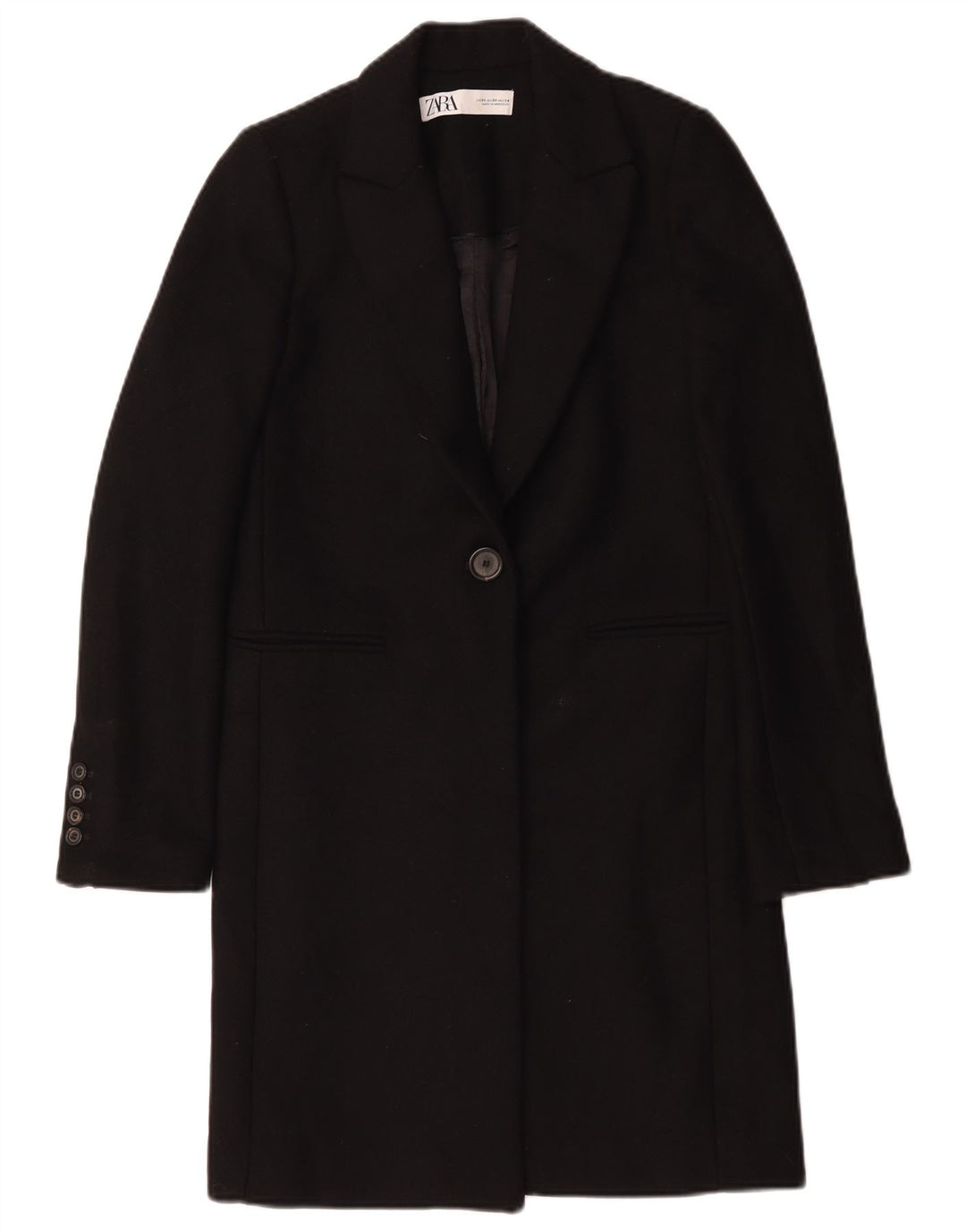 Pardesiu pentru femei Zara UK 6 XS poliester negru