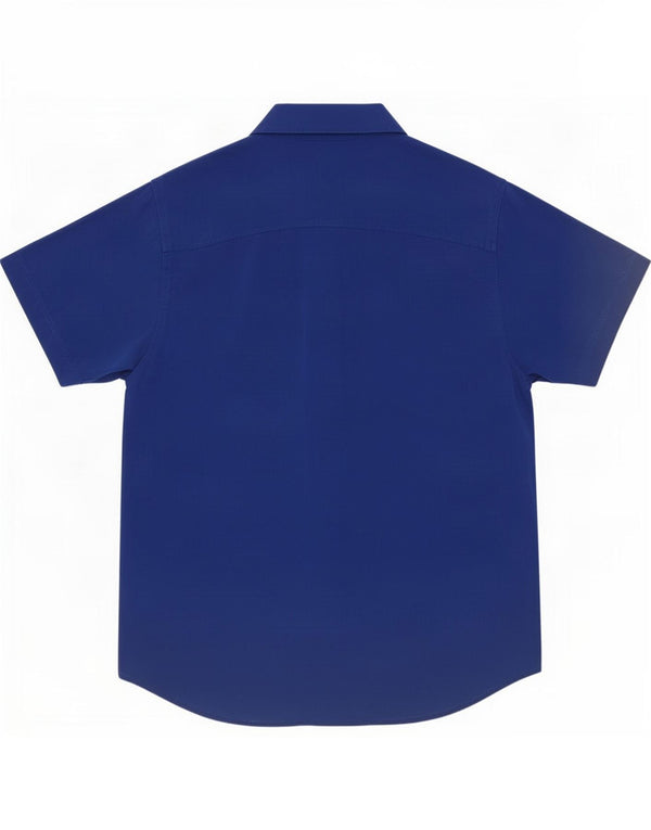 Cămașă cu mânecă scurtă pentru bărbați Pierre Cardin, cu mânecă scurtă, XL, viscoză, albastră