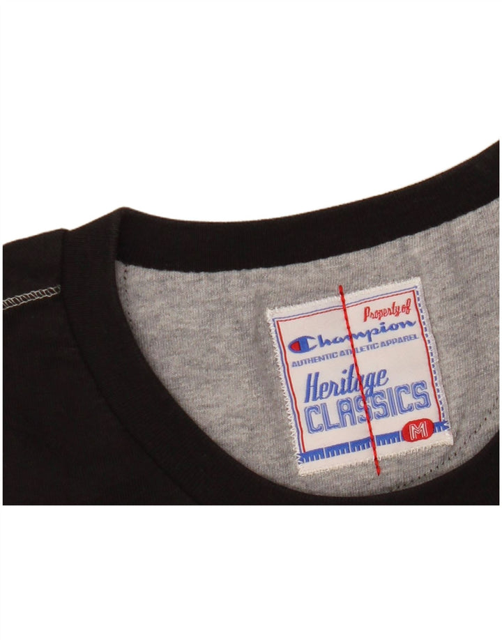 CHAMPION Tricou Crop Heritage Classics pentru femei UK 12 Medium Negru