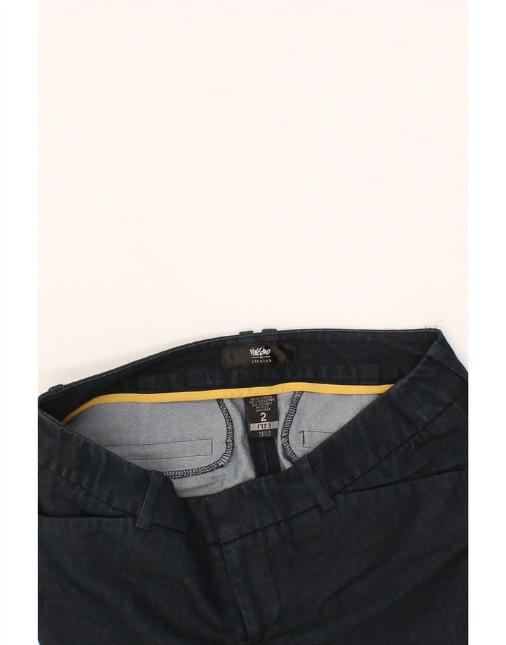 MOSSIMO Womens Hot Pants US 2 XS W26 Navy Blue Cotton Vintage Mossimo and Second-Hand Mossimo from Messina Hembry 