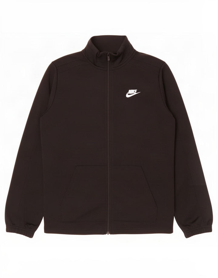 Jachetă de top pentru trening grafic Nike pentru băieți 12-13 ani XL poliester negru