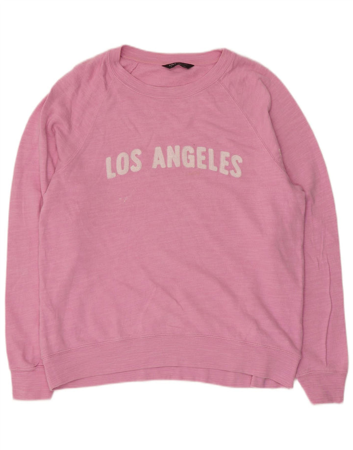Pulover pentru damă Marks & Spencer cu grafică pentru femei UK 12 Medium Pink Flecked