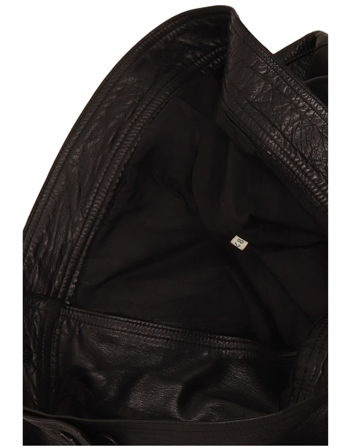Jachetă motociclist din piele pentru bărbați Berrino IT 48 Medium Negru