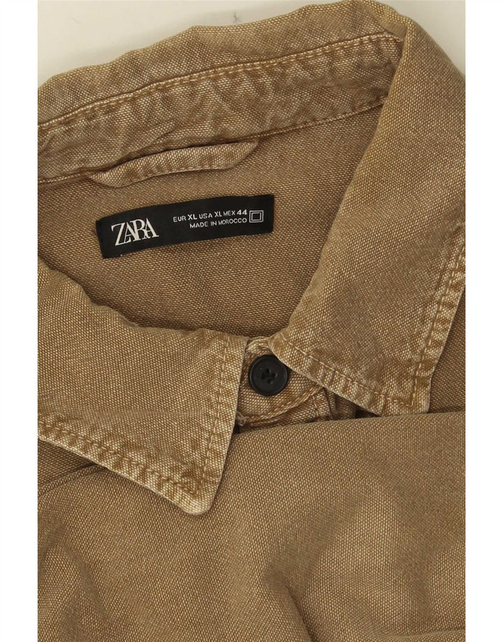 Cămașă pentru bărbați Zara XL Maro