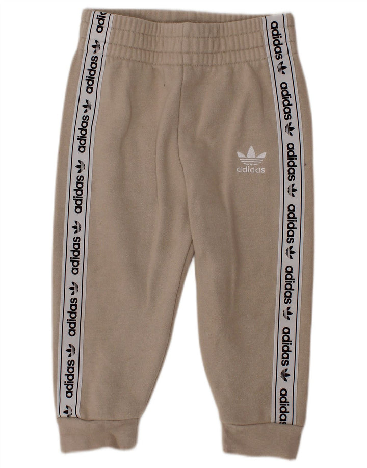 Pantaloni de trening ADIDAS Baby Boys Graphic Joggers 12-18 Luni Bej