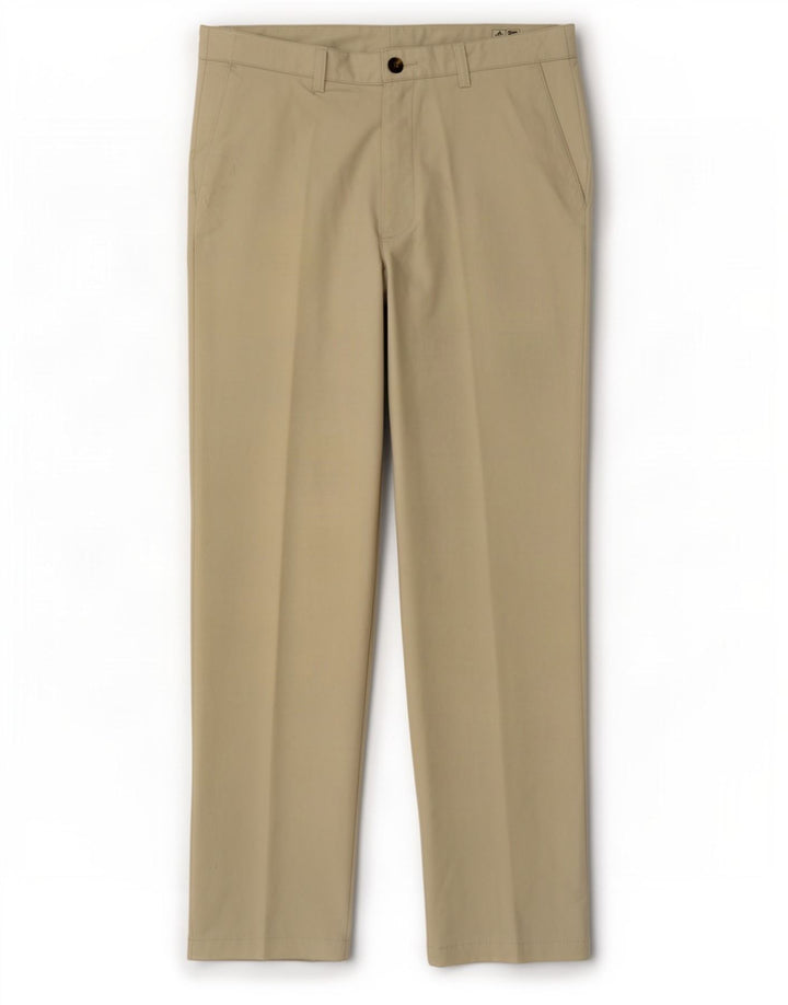 Pantaloni chino drepți Climacool Adidas pentru bărbați W36 L32 poliester bej