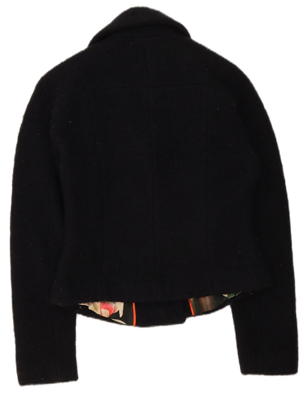 Jachetă Bolero Ted Baker pentru femei UK 8, lână neagră mică