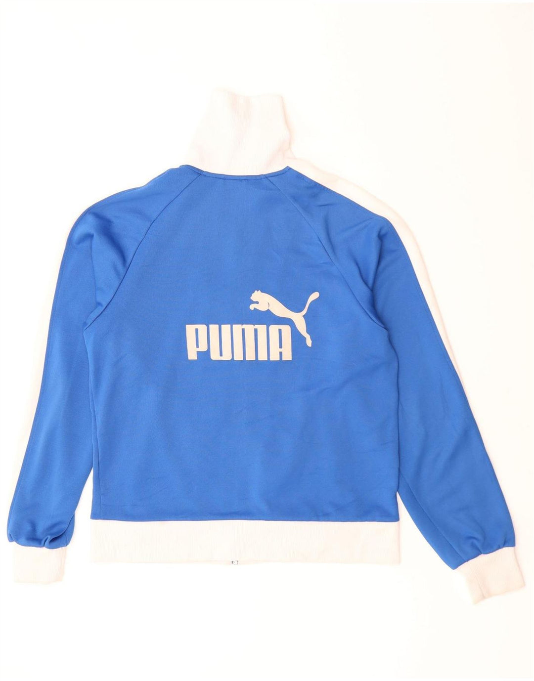 Jachetă de top cu trening grafic PUMA pentru femei UK 16, mare, albastru, color block
