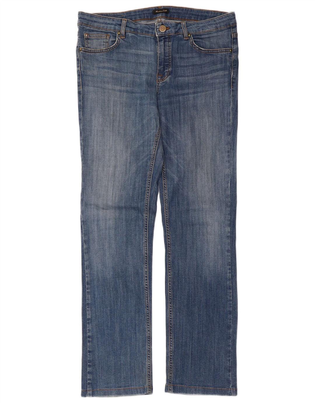 Blugi drepti Massimo Dutti pentru femei EU 42 Large W32 L29 Blue