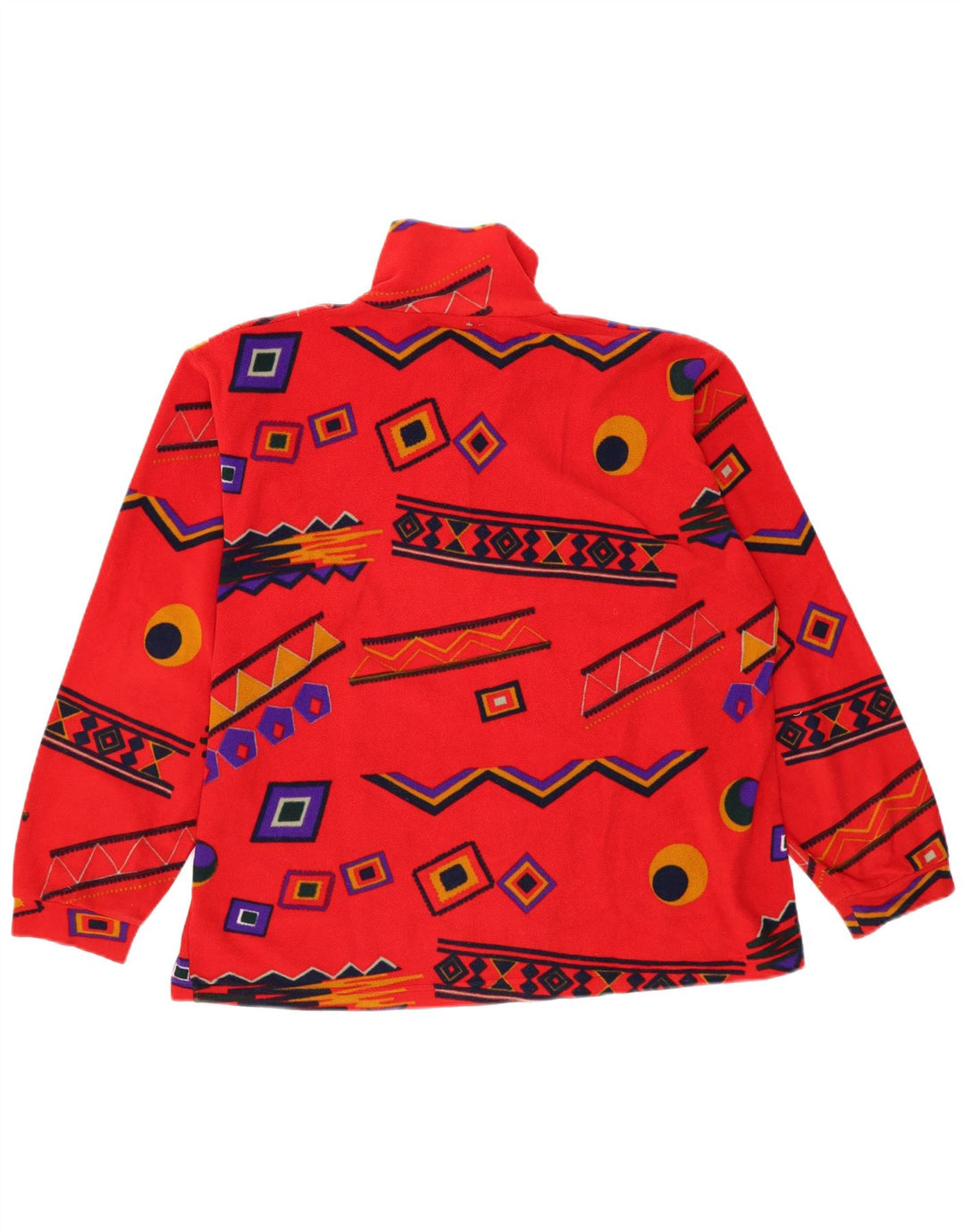 Pulover pentru bărbați Bailo, din lână, cu fermoar, XL, roșu, geometric