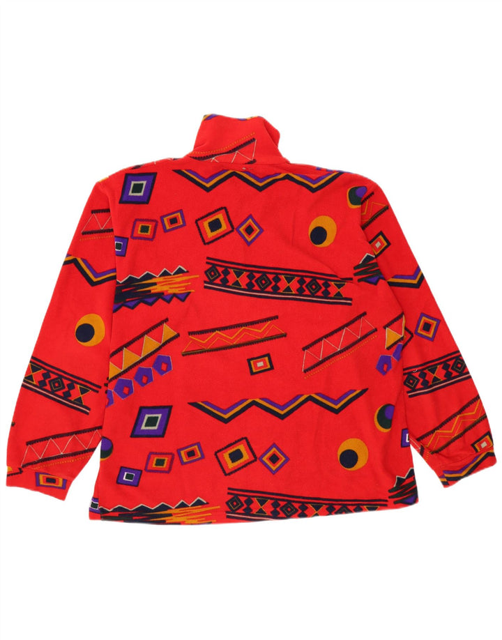 Pulover pentru bărbați Bailo, din lână, cu fermoar, XL, roșu, geometric