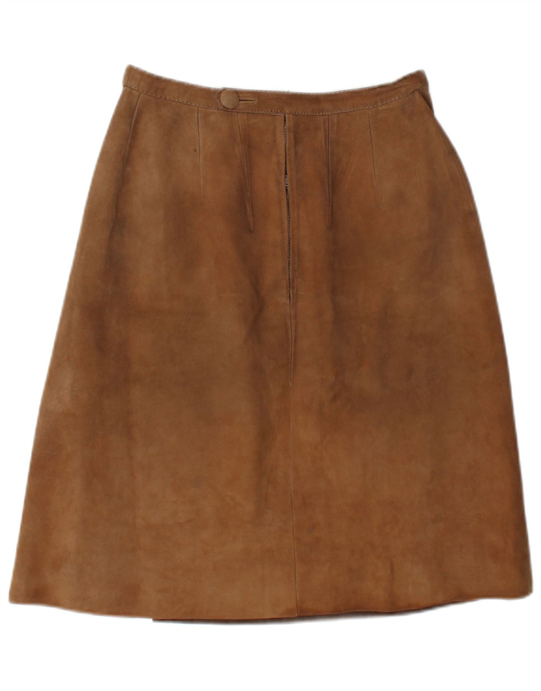 Fusta Dama Vintage din piele intoarsa W26 Small Beige