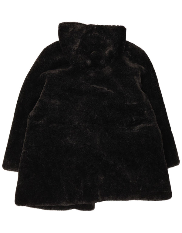 Jachetă pentru femei Canda cu glugă din blană artificială IT 48 XL Negru Acrilic