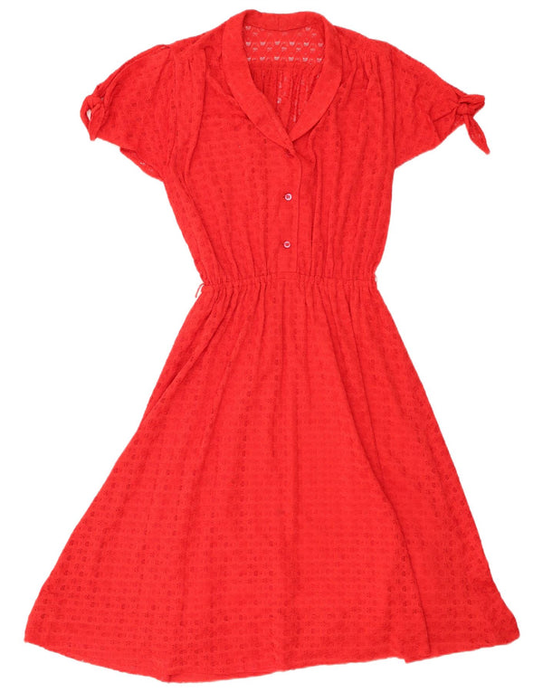 Rochie A-Line Vintage pentru femei UK 8 Small Red