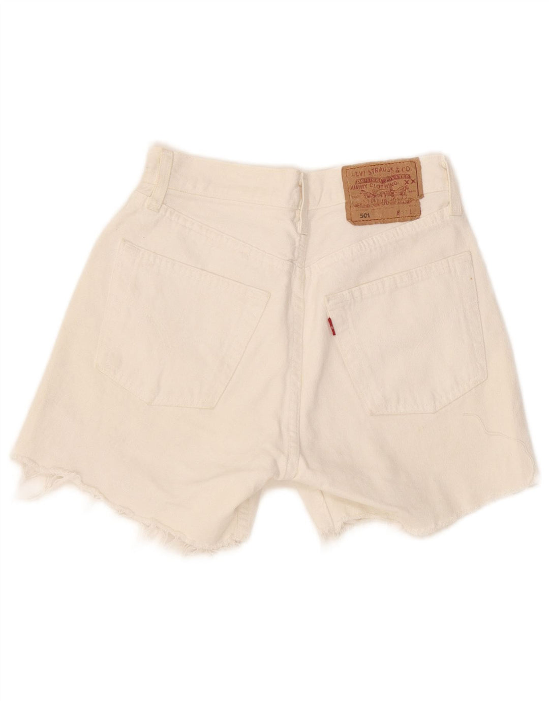 Pantaloni scurti Levi's 501 Denim W27 Small White
