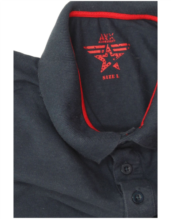 Tricou polo Avirex pentru bărbați, mare bleumarin