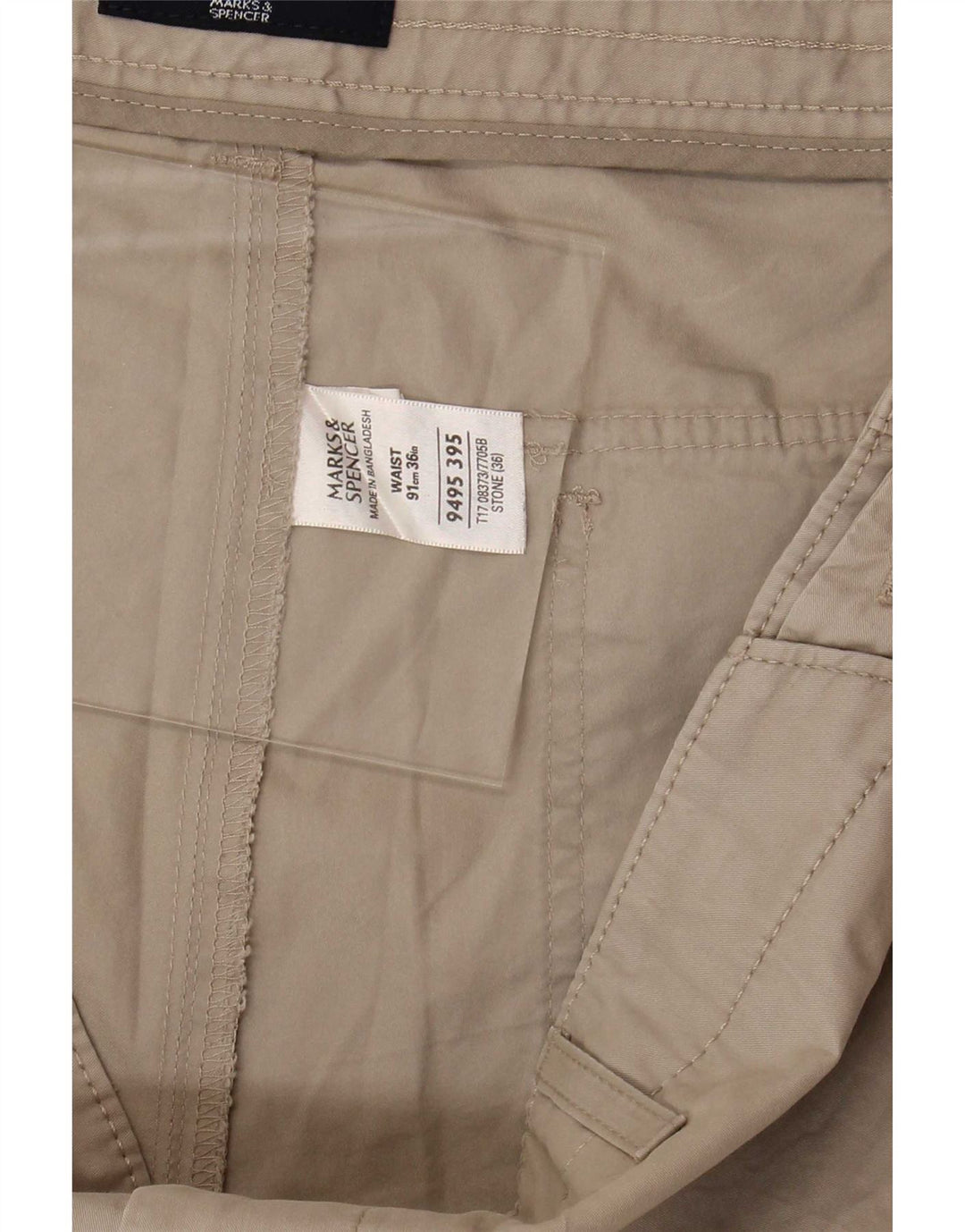 Bermude pentru bărbați Marks & Spencer, mari W36, bumbac, bej