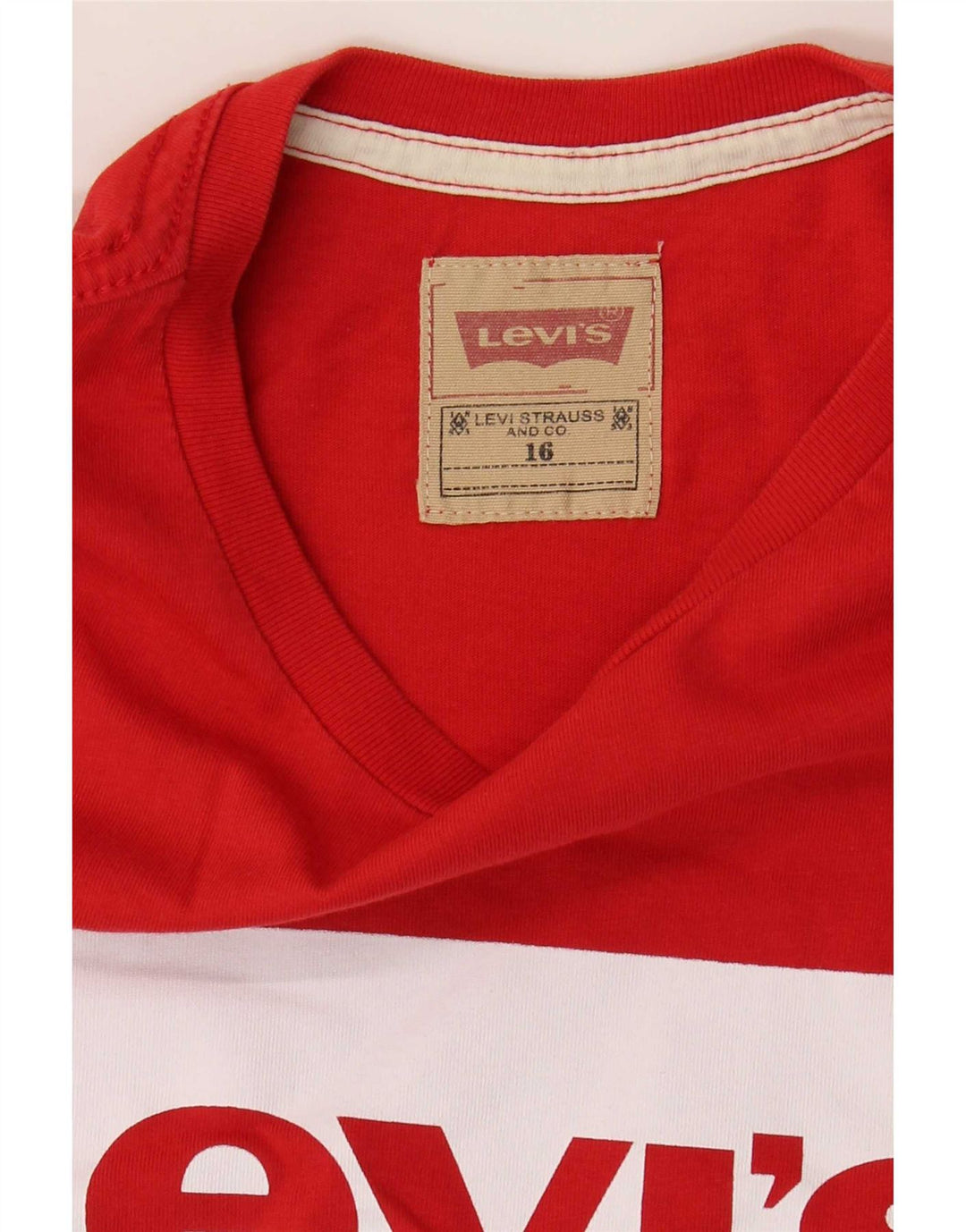 Tricou grafic pentru băieți Levi's Top 15-16 ani roșu