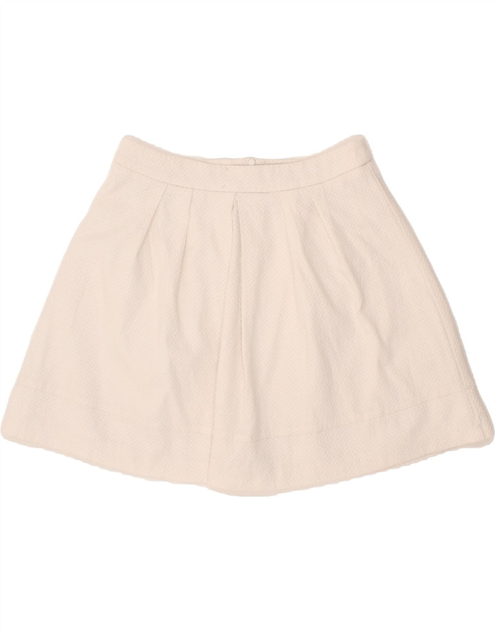 OASIS Womens Mini Skirt UK 12 Medium W30 White Cotton Vintage Oasis and Second-Hand Oasis from Messina Hembry 
