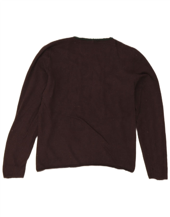 Pulover pentru femei Armani Jeans, cu model abstract, cu gât de barcă, UK 10 Small B