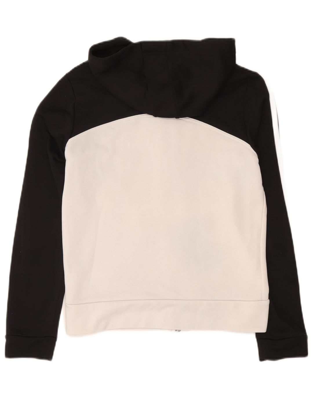 Pulover Adidas pentru femei, cu fermoar, UK 12 Medium Black Colorblock Poliester