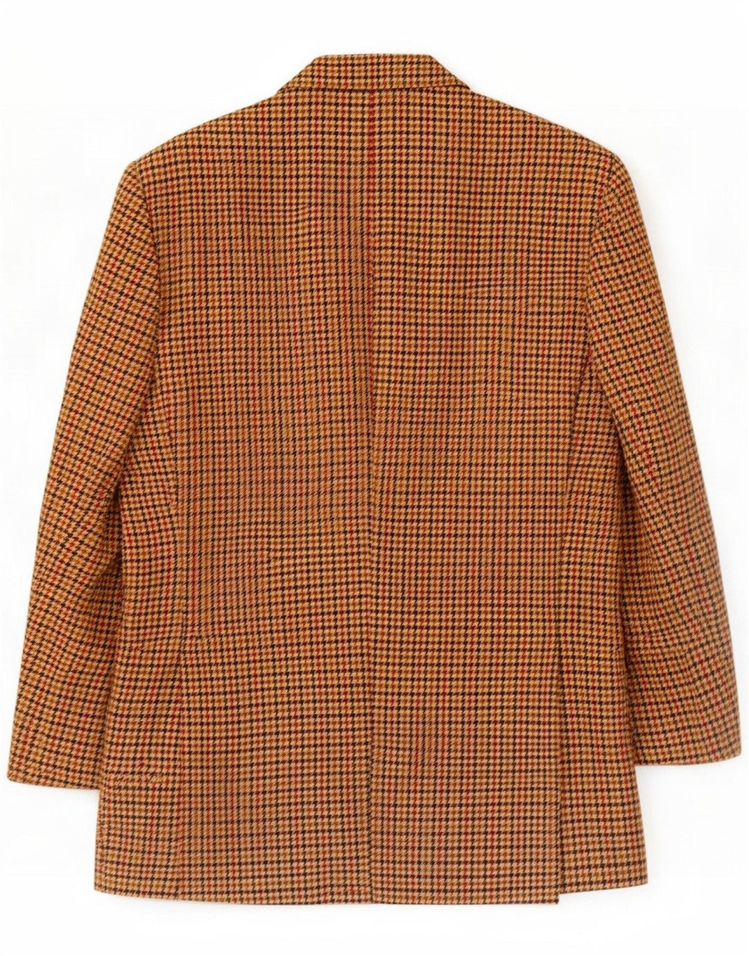 Trussardi Mens Blazer Jacket IT 50 Large Brown Houndstooth Wool