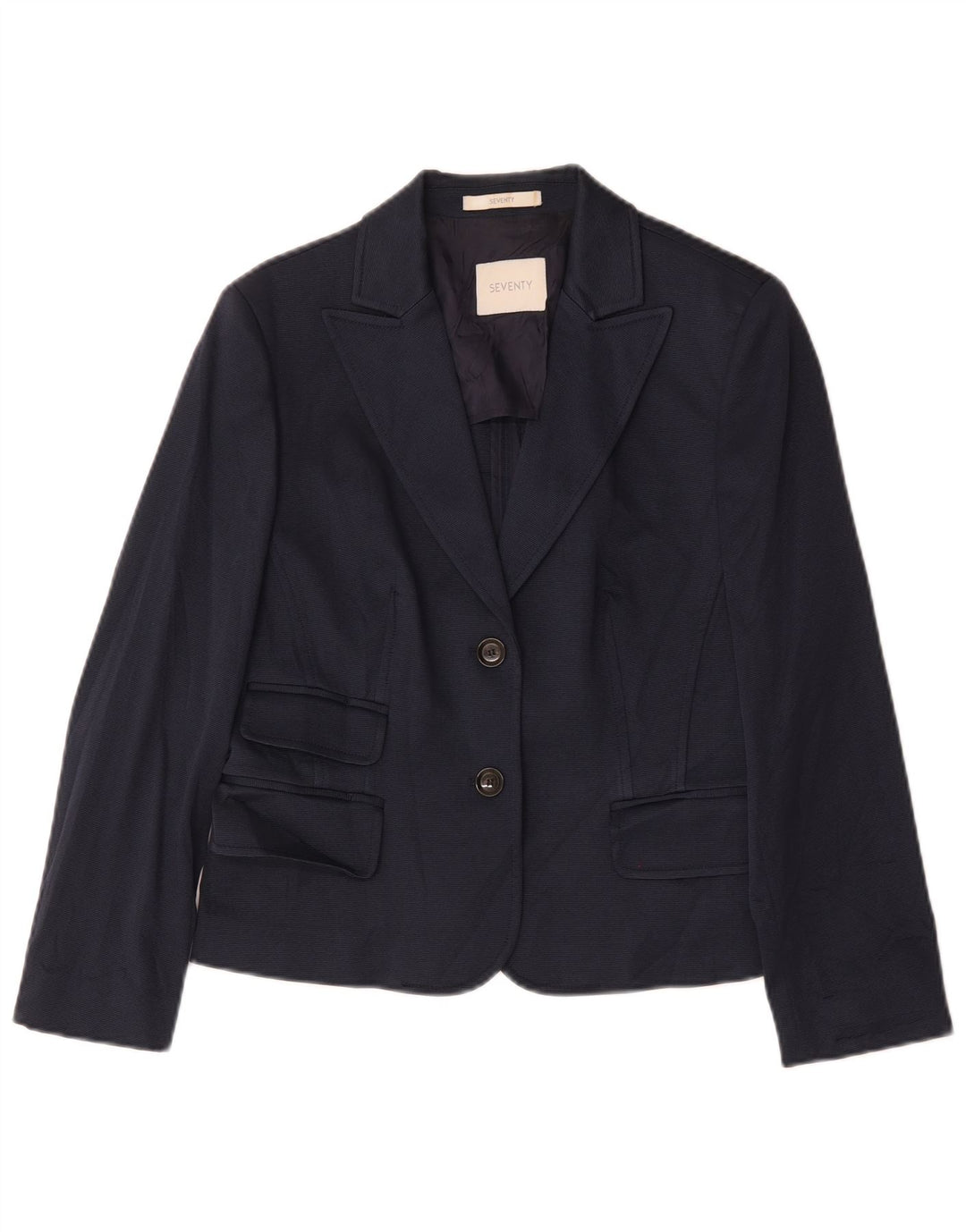 Sacou blazer pentru femei Seventy cu 2 nasturi IT 48 XL Bumbac bleumarin