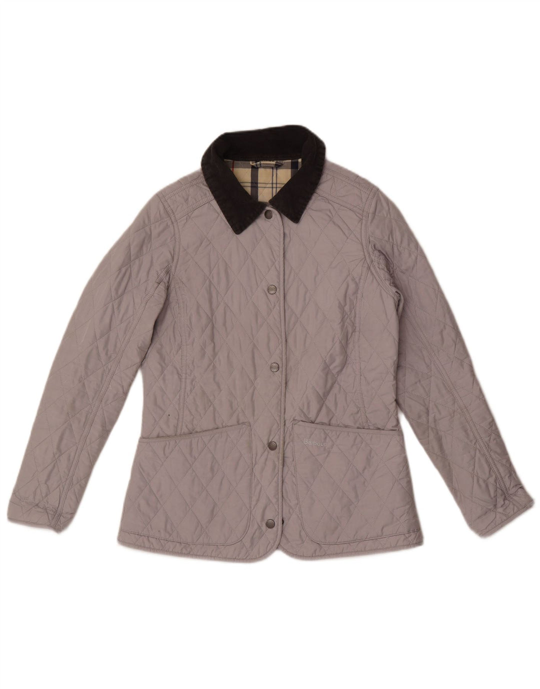 Jachetă matlasată Barbour pentru femei UK 8 Small, gri, poliester color bloc