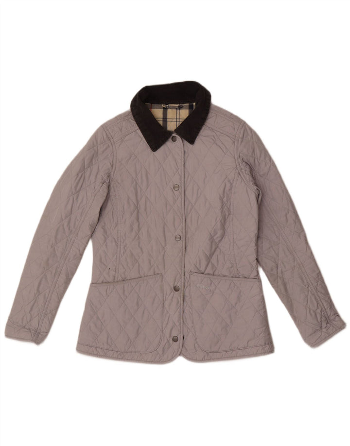 Jachetă matlasată Barbour pentru femei UK 8 Small, gri, poliester color bloc