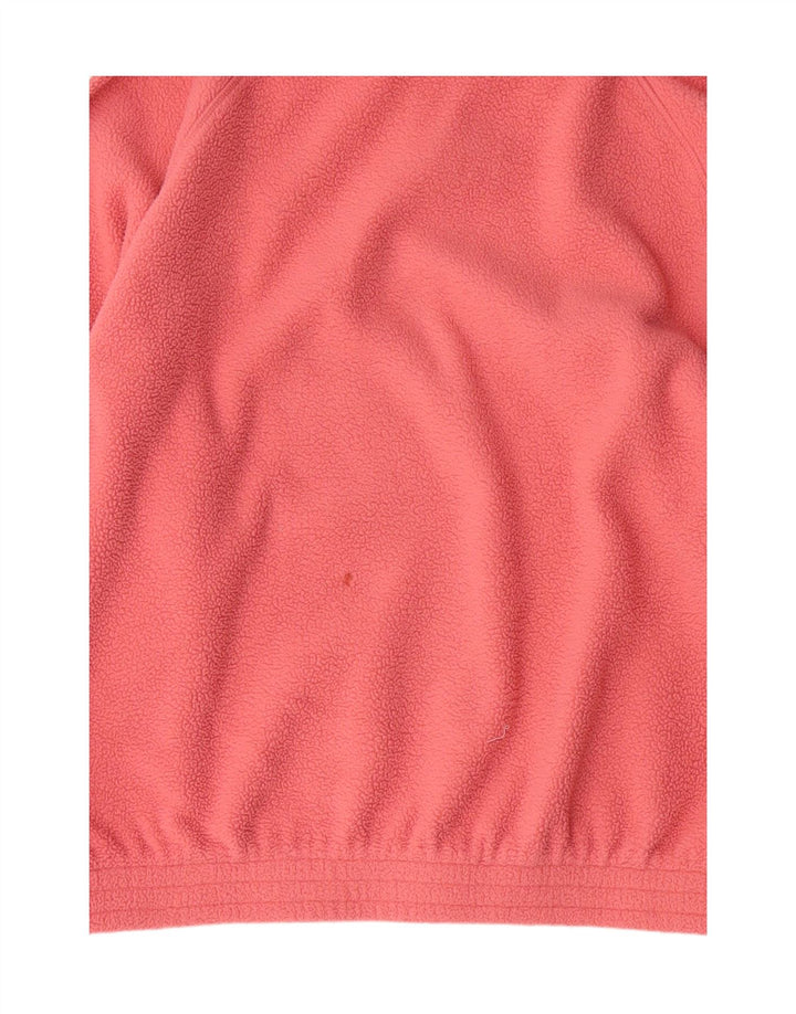 ADIDAS Womens Zip Neck Fleece Jumper UK 12 Medium  Pink Polyester Vintage Adidas and Second-Hand Adidas from Messina Hembry 