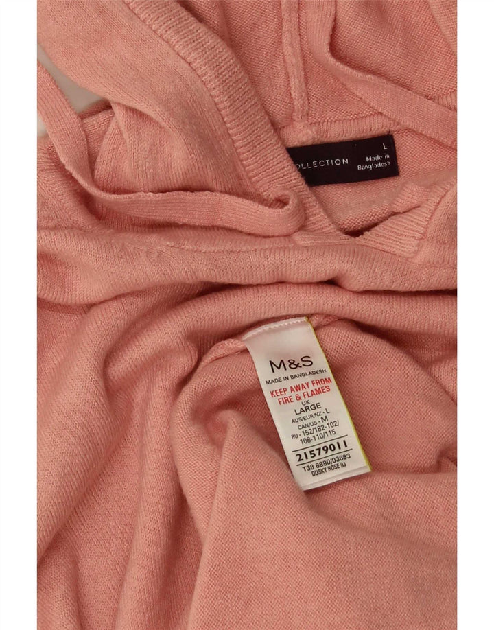 Pulover oversize cu glugă pentru femei Marks & Spencer UK 16 mare roz